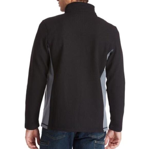 TIMBERLAND Pro Studwall Quarter-Zip Textured Fleece in Black - Picture 3 of 15